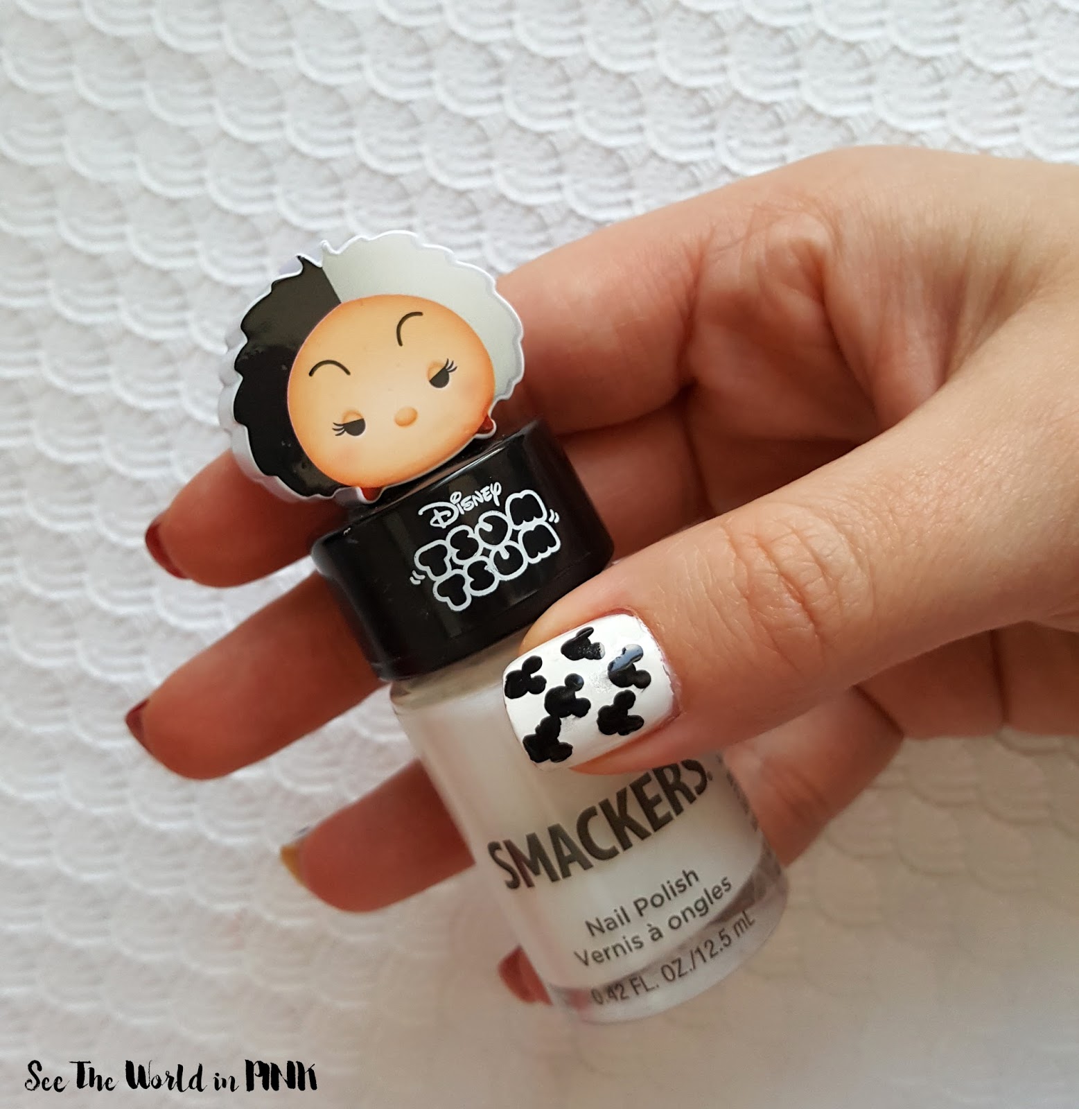 Disney Manicure Monday - Mickey Mouse Polka Dot Nail Art